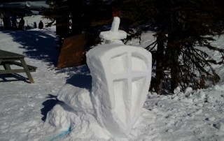 Baldy Mountain Resort Snow Carving 2018 Sword and Stone(1)